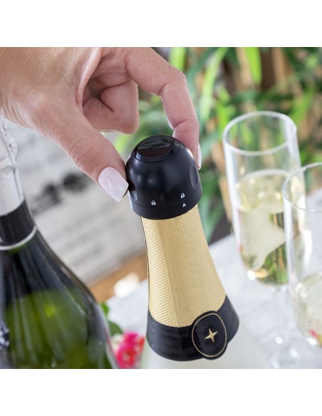 Lot de Bouchons à Champagne Fizzave InnovaGoods Pack de 2 unités