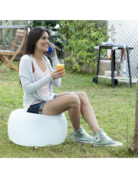 Siège gonflable avec LED multicolore et télécommande Pulight InnovaGoods