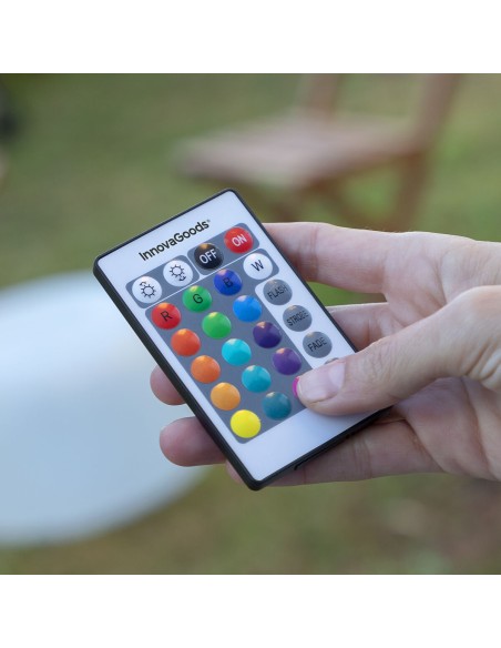Siège gonflable avec LED multicolore et télécommande Pulight InnovaGoods