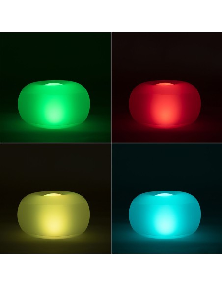Siège gonflable avec LED multicolore et télécommande Pulight InnovaGoods