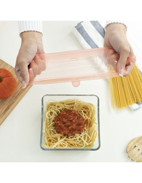 Jeu de 10 Couvercles de Cuisine Réutilisables et Réglables Lilyd InnovaGoods