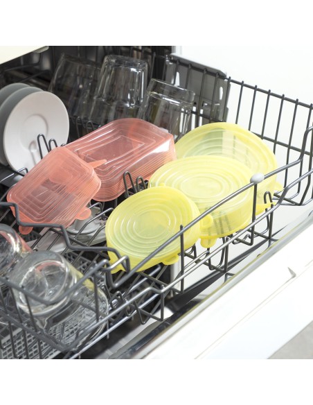 Jeu de 10 Couvercles de Cuisine Réutilisables et Réglables Lilyd InnovaGoods