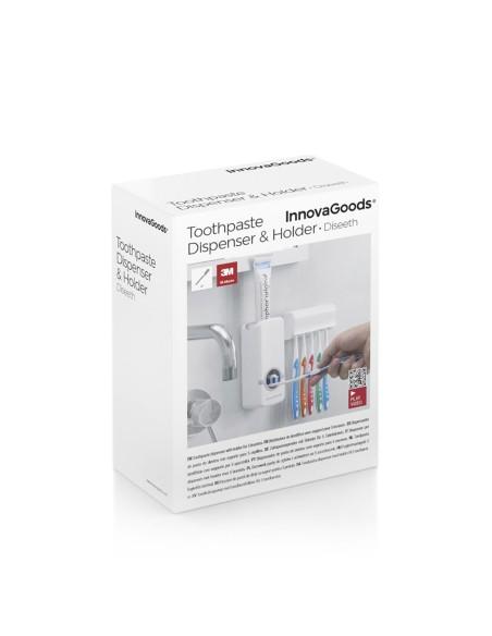Distributeur de Dentifrice avec Porte Brosse à Dents Diseeth InnovaGoods