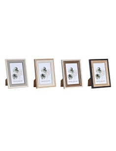 Cadre photo DKD Home Decor Gris Beige Marron Blanc Tropical Bois MDF (15 x 1,5 x 20 cm) (4 Unités)