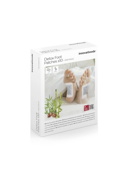 Patchs Détoxifiants pour les pieds Bamboo InnovaGoods 10 Unités