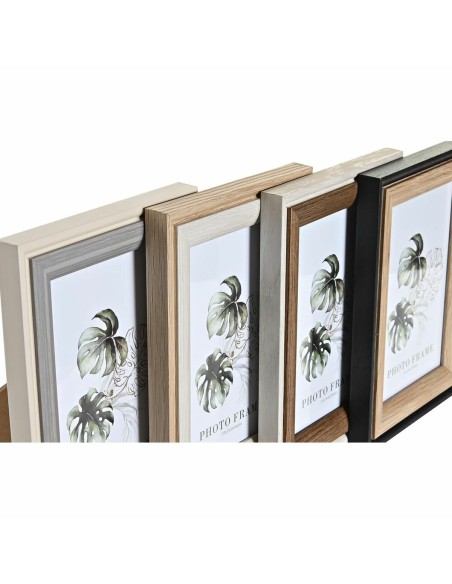Cadre photo DKD Home Decor Gris Beige Marron Blanc Tropical Bois MDF (15 x 1,5 x 20 cm) (4 Unités)