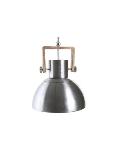 Suspension DKD Home Decor Marron Argenté Fer Bois de manguier 50 W 40 x 40 x 47 cm