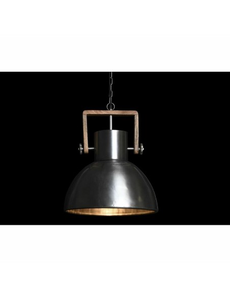 Suspension DKD Home Decor Marron Argenté Fer Bois de manguier 50 W 40 x 40 x 47 cm