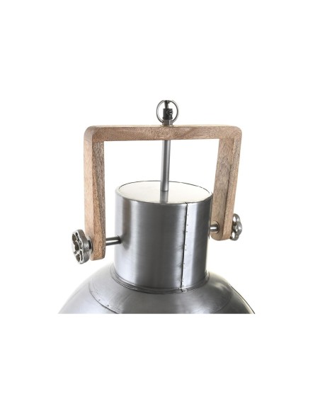 Suspension DKD Home Decor Marron Argenté Fer Bois de manguier 50 W 40 x 40 x 47 cm