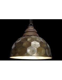Suspension DKD Home Decor Doré Bois Métal 50 W 39 x 39 x 34 cm 2