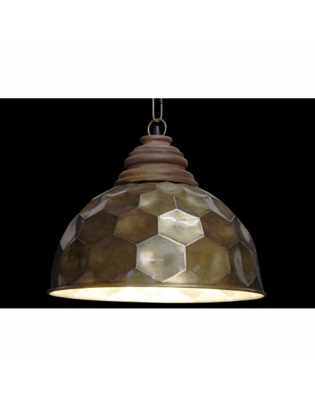 Suspension DKD Home Decor Doré Bois Métal 50 W 39 x 39 x 34 cm