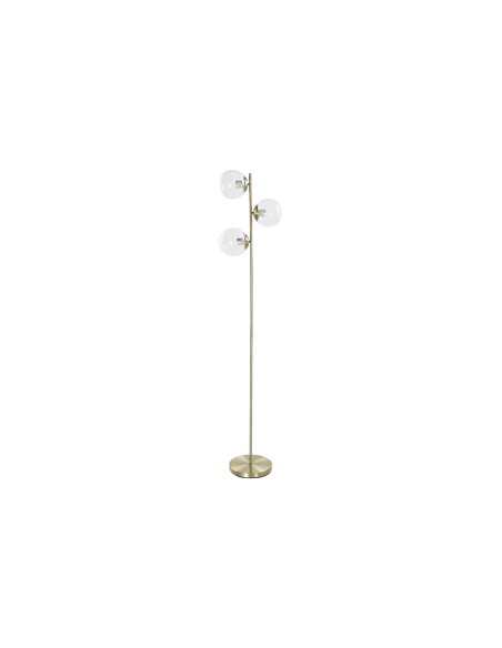 Lampadaire DKD Home Decor 35 x 25 x 167 cm Verre Doré Métal Transparent 220 V 50 W