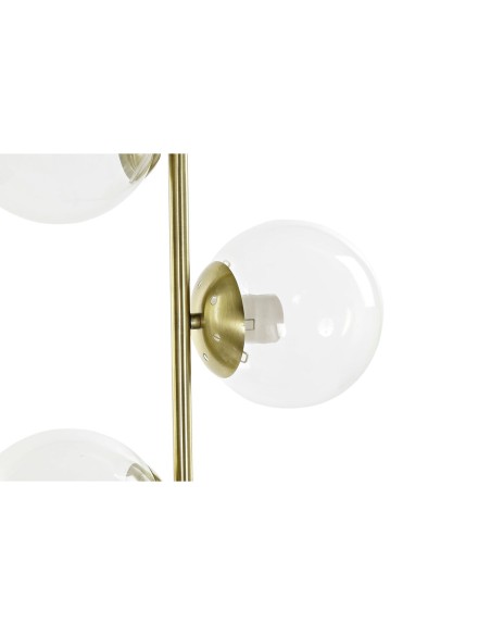 Lampadaire DKD Home Decor 35 x 25 x 167 cm Verre Doré Métal Transparent 220 V 50 W
