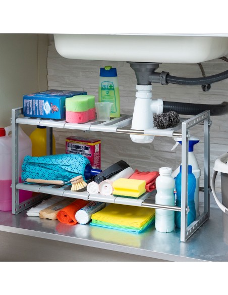 Évier à Étagère Extensible Shibblek InnovaGoods 2 Etagères