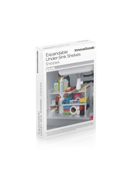 Évier à Étagère Extensible Shibblek InnovaGoods 2 Etagères