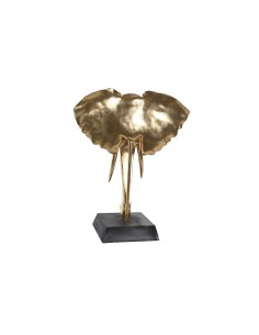 Figurine Décorative DKD Home Decor Noir Doré Eléphant Colonial 43 x 22 x 55,5 cm 2