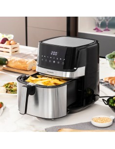 Friteuse à Air InnovaGoods Fryinn Pro 5500 Noir 1700 W 5,5 L Acier inoxydable