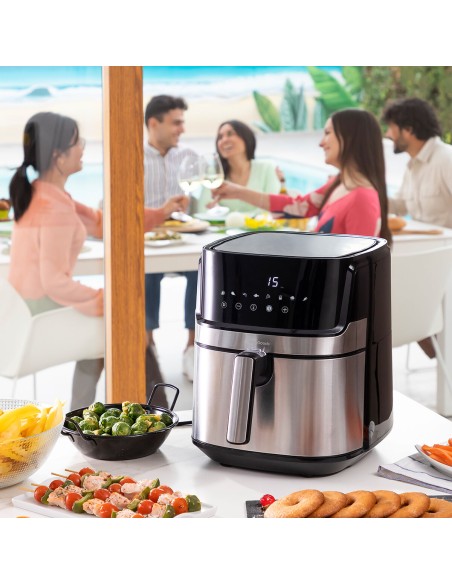 Friteuse à Air InnovaGoods Fryinn Pro 5500 Noir 1700 W 5,5 L Acier inoxydable