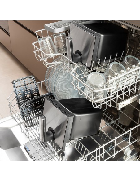 Friteuse à Air InnovaGoods Fryinn Double 8000 Noir 3400 W 8 L Acier inoxydable