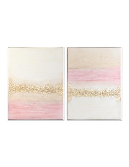 Cadre DKD Home Decor Abstrait Moderne 90 x 4 x 120 cm (2 Unités)