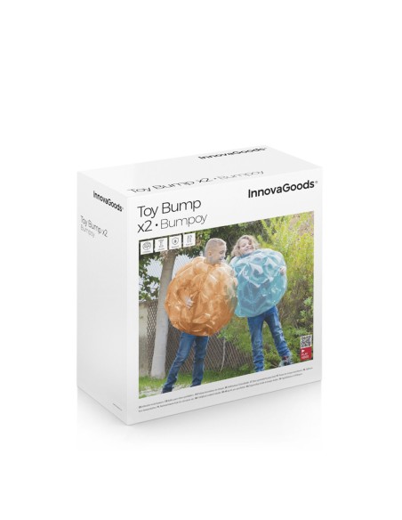 Ballon Bulle Gonflable Géant Antichoc Bumpoy InnovaGoods 2 Unités