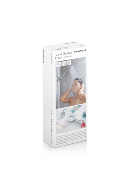 Double Pommeau de Douche avec Distributeur 3 en 1 Xawara InnovaGoods