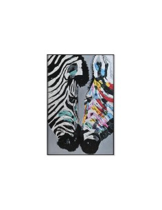 Cadre DKD Home Decor Zèbre 80 x 3 x 120 cm Moderne