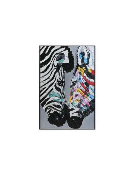 Cadre DKD Home Decor Zèbre 80 x 3 x 120 cm Moderne