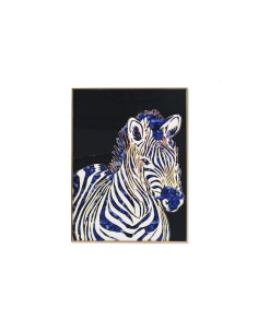 Cadre DKD Home Decor Zèbre Moderne (60 x 3 x 80 cm)
