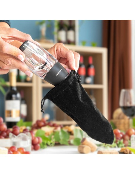 Aérateur de Vin avec Filtre, Support et Pochette de Transport Wineir InnovaGoods