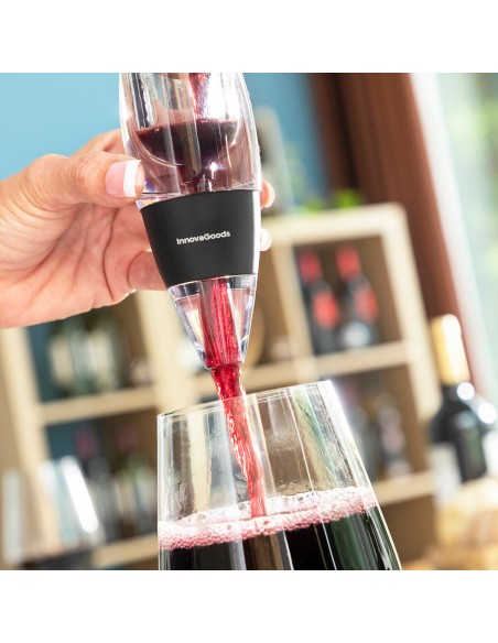 Aérateur de Vin avec Filtre, Support et Pochette de Transport Wineir InnovaGoods