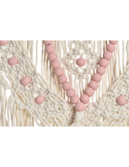 Décoration murale DKD Home Decor 70 x 3 x 85 cm Bleu Rose Crème (2 Unités)