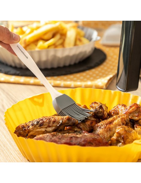 Paniers en Silicone avec Pinceau pour Friteuses à Air Mollicon InnovaGoods 2 Unités