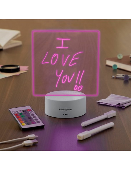 Tableau de Notes et Messages LED Lemo InnovaGoods