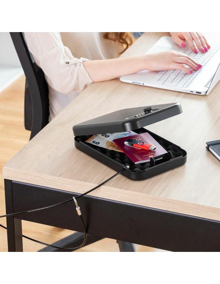 Coffre-Fort Portable avec Câble de Sécurité Prisaven InnovaGoods