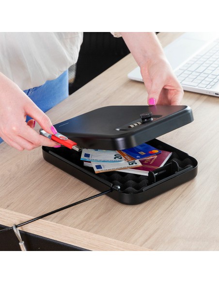 Coffre-Fort Portable avec Câble de Sécurité Prisaven InnovaGoods