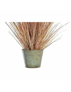 Plante décorative DKD Home Decor Orange Polyéthylène Bordeaux Laiton 20 x 20 x 90 cm (2 Unités) 2
