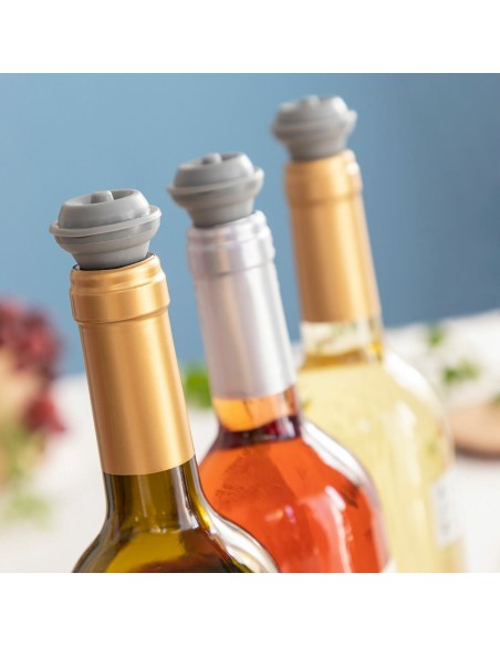 Pompe à vide et bouchons à vin Winuum InnovaGoods (4 bouchons)