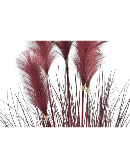 Plante décorative DKD Home Decor Orange Polyéthylène Bordeaux Laiton 20 x 20 x 90 cm (2 Unités)