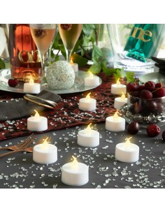 Lot de Bougies Chauffe-plat LED Romandle InnovaGoods 12 Unités