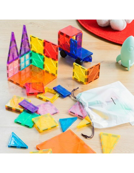 Blocs de Construction Magnétiques 3D Magoks InnovaGoods 57 Pièces