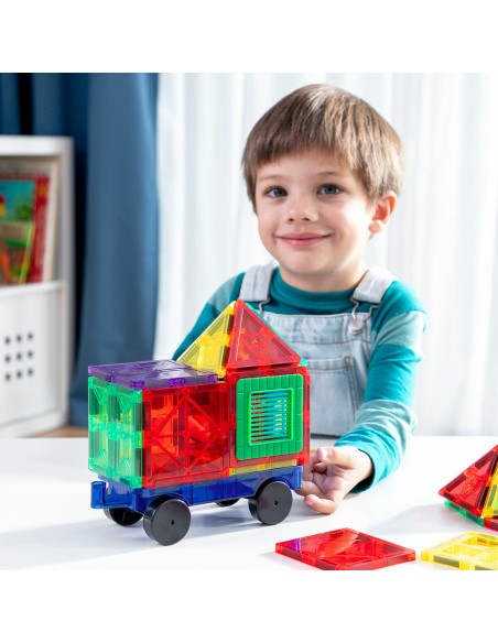 Blocs de Construction Magnétiques 3D Magoks InnovaGoods 57 Pièces