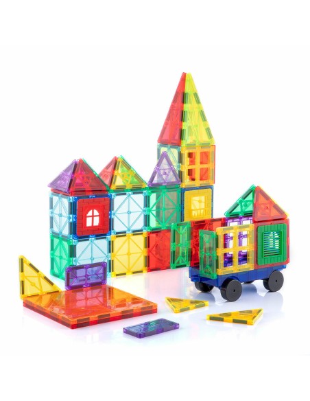 Blocs de Construction Magnétiques 3D Magoks InnovaGoods 57 Pièces