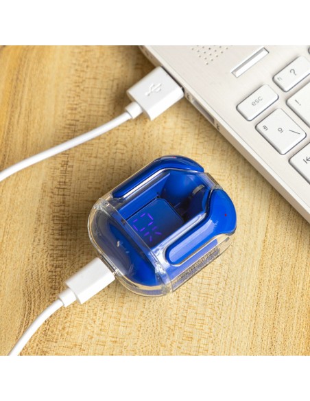 Écouteurs Sans Fil avec Étui de Charge Blue InnovaGoods