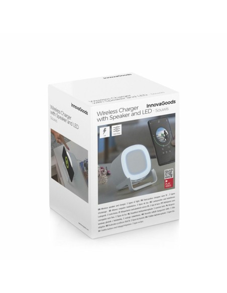 Haut-Parleur Chargeur Sans-fil avec LED Souwis InnovaGoods