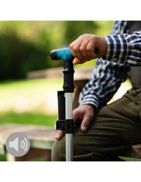 Canne Extensible avec LED, Alarme et Poignée Mécanique Hannde InnovaGoods