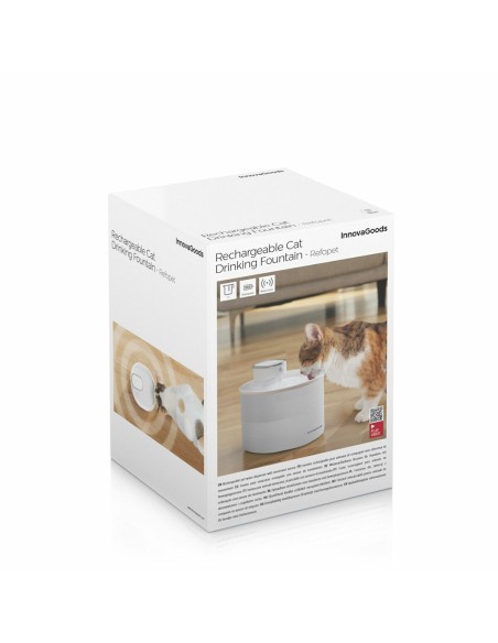 Fontaine pour Chats Rechargeable avec Détecteur Refopet InnovaGoods