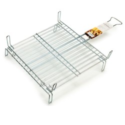 Grill Double 45 x 45 cm Acier zingué (5 Unités) 2