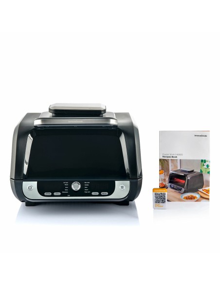 Friteuse à Air avec Gril, Accessoires et Livre de Recettes InnovaGoods Fryinn 12-in-1 6000 Noir Acier 3400 W 6 L