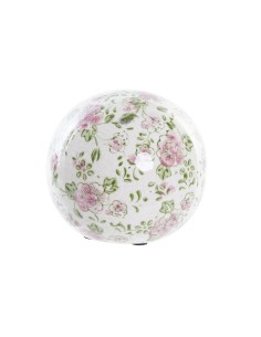 Boule Décorative DKD Home Decor Fleurs Grès (12 x 12 x 12 cm)